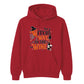 Amusing wine loving witch quote graphic Halloween hoodie