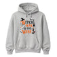 Amusing wine loving witch quote graphic Halloween hoodie