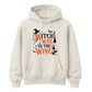 Amusing wine loving witch quote graphic Halloween hoodie