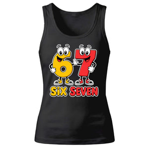 Animated Cartoon Six Seven Character Novelty Ladies Tank Top