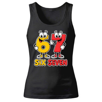 Animated Cartoon Six Seven Character Novelty Ladies Tank Top