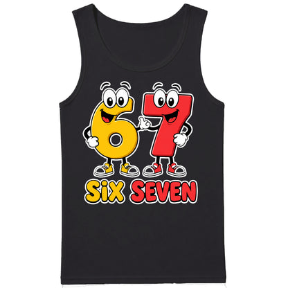 Animated Cartoon Six Seven Character Novelty Men Tank Top