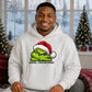 Antisocial quote grumpy face Christmas Oversized Hoodie