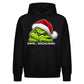 Antisocial quote grumpy face Christmas Oversized Hoodie