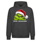 Antisocial quote grumpy face Christmas Oversized Hoodie