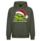 Antisocial quote grumpy face Christmas Oversized Hoodie
