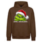 Antisocial quote grumpy face Christmas Oversized Hoodie