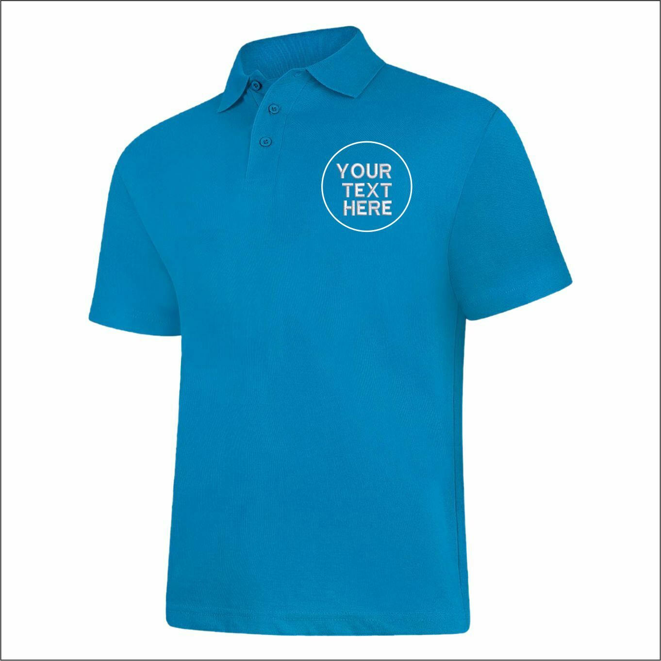 Custom Embroidered Men Polo Tshirt, Personalised Text/Design Shirt, Digitized Company Logo Monogrammed Polo Tee, Special Gift for Golf Lover