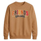 Arched Friendsgiving font art Thanksgiving Unisex Sweatshirt