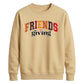 Arched Friendsgiving font art Thanksgiving Unisex Sweatshirt