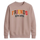 Arched Friendsgiving font art Thanksgiving Unisex Sweatshirt