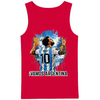 Argentina Football Lionel Messi Celebration Men Tank Top