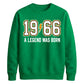 60th Birthday Gift Unisex Sweatshirt 1966 A Legend Was Born