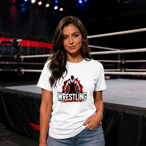 Athletic Graphic Wrestler Tee Wrestling ladies fit t-shirt