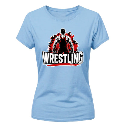 Athletic Graphic Wrestler Tee Wrestling ladies fit t-shirt