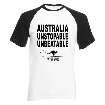 Australia Unstoppable Cricket Tournament baseball t‑shirt