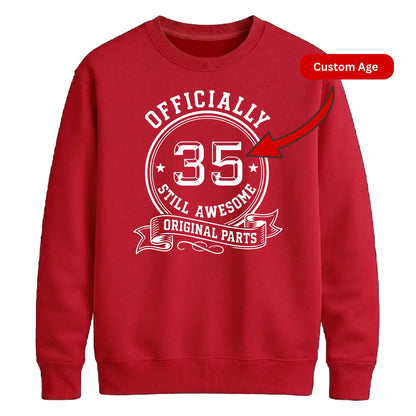 Personalized Birthday Gift Sweatshirt | Awesome Classic Birthday Design for Her & Him
