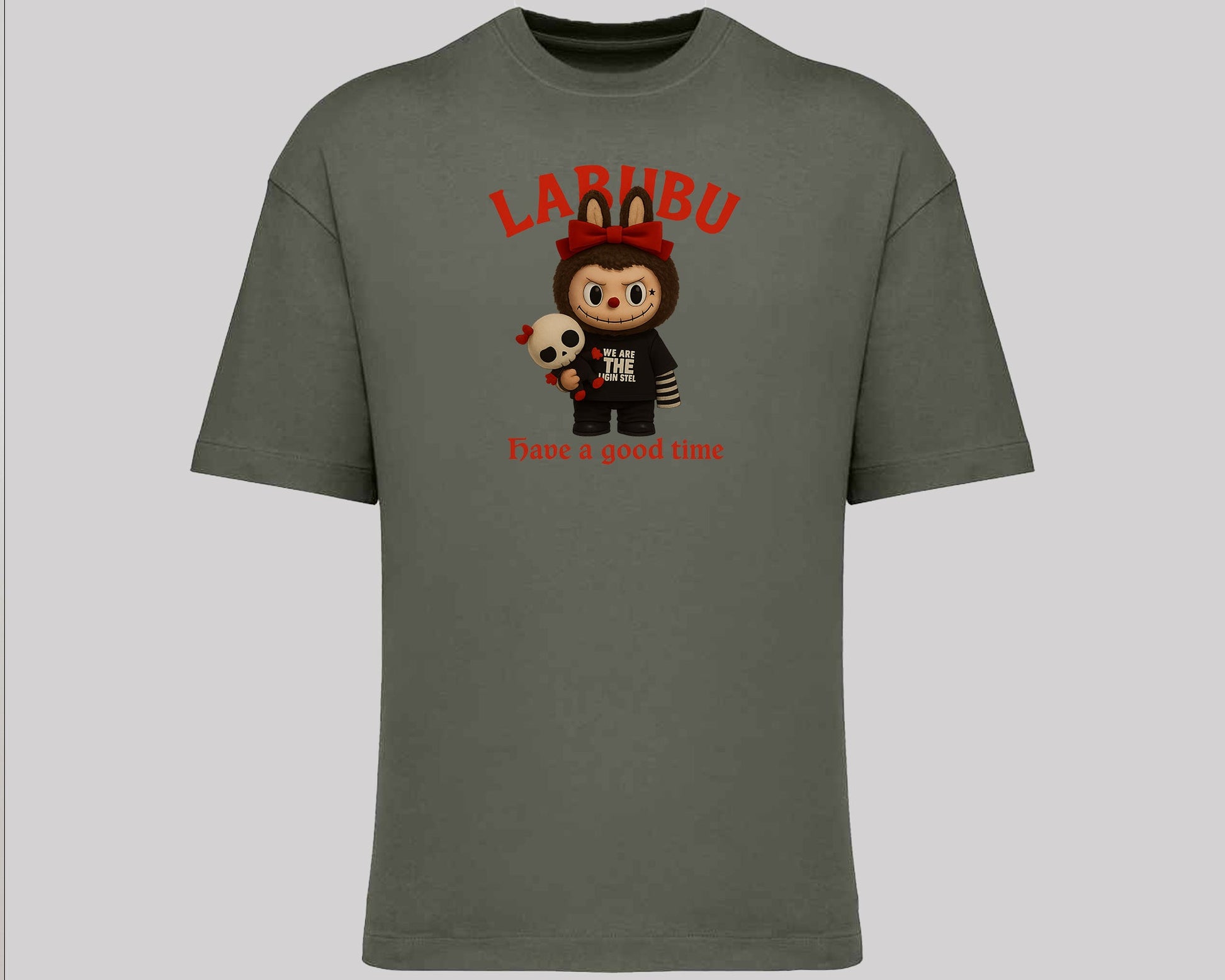 Labubu Native Spirit Oversized T-Shirt, Have A Good Time Tee for Streetwear Lovers, Oversized Fit Top M8411
