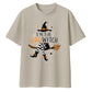 Bad witch striped boots graphic Halloween Oversized t-shirt