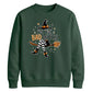 Bad witch striped boots print Halloween Unisex Sweatshirt