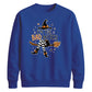 Bad witch striped boots print Halloween Unisex Sweatshirt