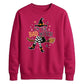 Bad witch striped boots print Halloween Unisex Sweatshirt