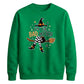 Bad witch striped boots print Halloween Unisex Sweatshirt