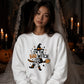 Bad witch striped boots print Halloween Unisex Sweatshirt