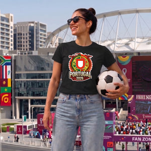 Badge Portugal football tournament Ladies Fit t-shirt