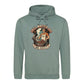 Fathers Day Gift UK - BBQ Grill Dad Society Classic Badge Father's Day Hoodie - Best Dad Ever Fathers Day 2026