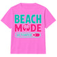 Beach Mode Activated Palm Slogan Summer Kids T-Shirt