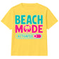 Beach Mode Activated Palm Slogan Summer Kids T-Shirt