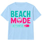 Beach Mode Activated Palm Slogan Summer Kids T-Shirt