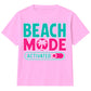 Beach Mode Activated Palm Slogan Summer Kids T-Shirt