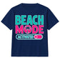 Beach Mode Activated Palm Slogan Summer Kids T-Shirt