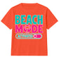 Beach Mode Activated Palm Slogan Summer Kids T-Shirt