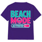 Beach Mode Activated Palm Slogan Summer Kids T-Shirt