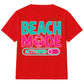 Beach Mode Activated Palm Slogan Summer Kids T-Shirt