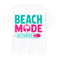 Beach Mode Activated Palm Slogan Summer Kids T-Shirt