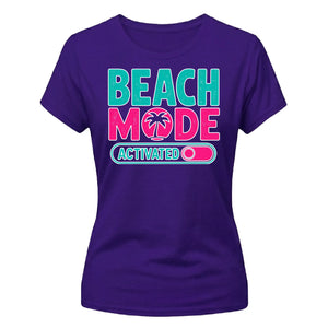 Beach Mode Activated Tropical Holiday Ladies T-Shirt