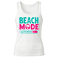 Beach Mode Activated Tropical Palm Tree Ladies Tank Top
