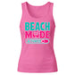 Beach Mode Activated Tropical Palm Tree Ladies Tank Top