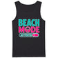 Beach Mode Activated Tropical Palm Tree Slogan Men Tank Top