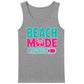 Beach Mode Activated Tropical Palm Tree Slogan Men Tank Top