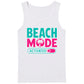 Beach Mode Activated Tropical Palm Tree Slogan Men Tank Top