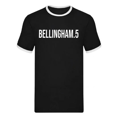 Bellingham.5 Bold Drop Statement Football Ringer T-Shirt