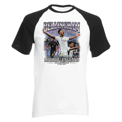 Bellingham Madrid England Legacy Football Baseball T-Shirt