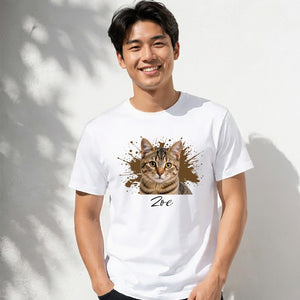Bespoke Art Splat Personalized Pet Photo Unisex T-Shirt