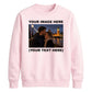 Bespoke Couple Photo Text Jumper unisex sweatshirt