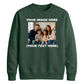 Bespoke Couple Photo Text Jumper unisex sweatshirt